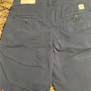 American Eagle Outfitters Men's Slate Blue Flat Front Shorts